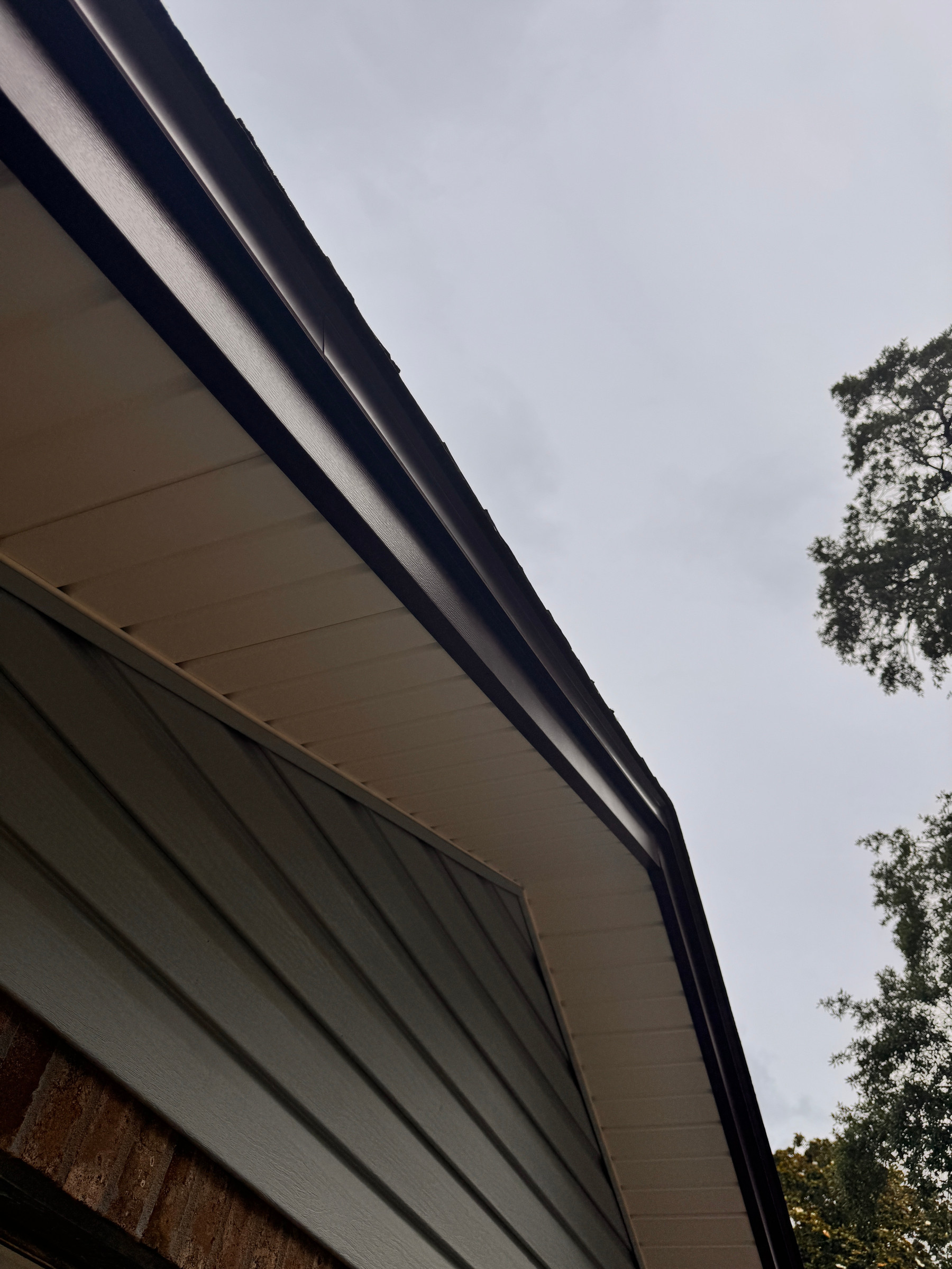 Before: long soffit run