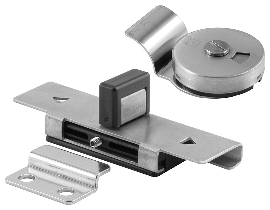 Toilet Partition Slide Latch With Keeper, Indicator & Fasteners, 1