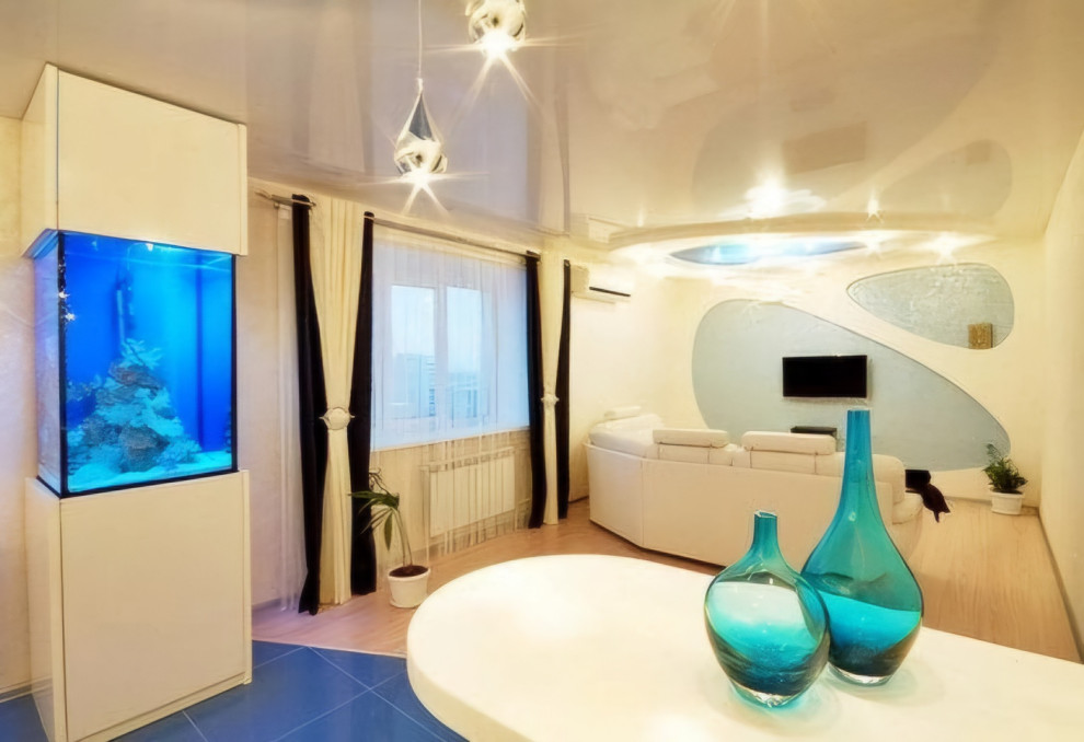 Дизайн квартиры в футуристическом стиле с морским