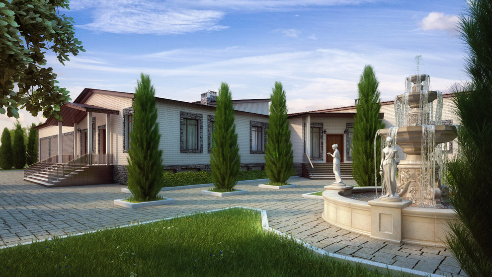 Обормление фасада частного дома в Огуднево