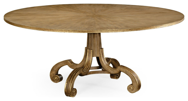English Round Oak Dining Table
