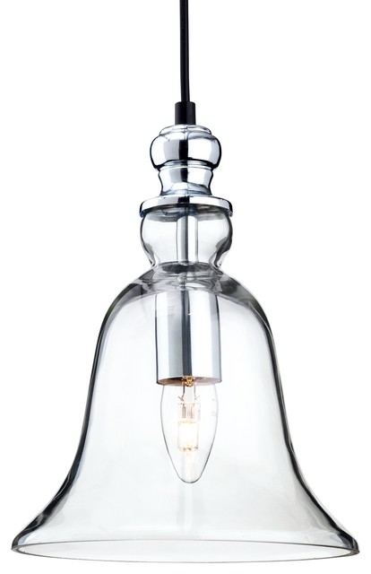 Omar Contemporary Glass Bell Pendant