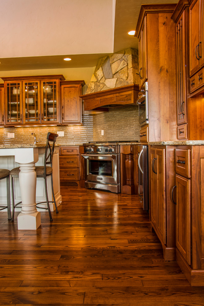 Rustic Rosholt Rosholt Rustic Cherry Kitchen 14175 - Traditional - Kitchen - Other ...