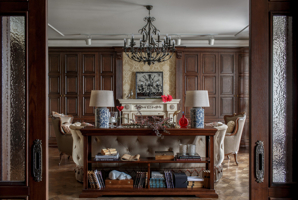 Квартира в английском стиле с колониальными акцентами