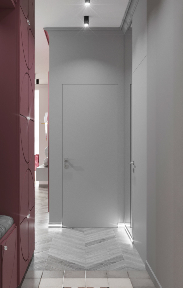 "Малиновое вино" Дизайн-проект квартиры 50 метров