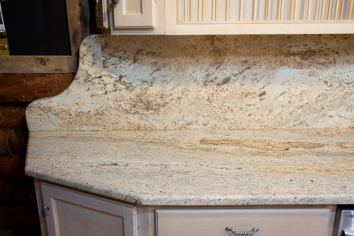 matching granite countertops and backsplash