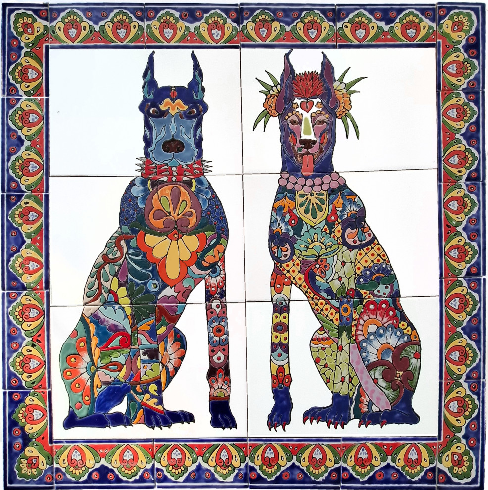 Панно "Зауэр и Дэбора" 75х75см