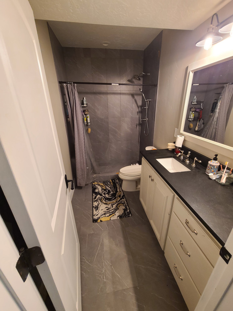 After basement bath