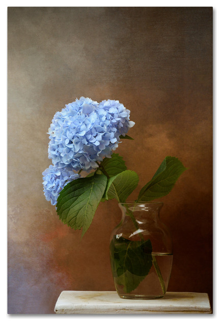 Jai Johnson 'Blue Hydrangea In A Vase' Canvas Art, 19 x 12