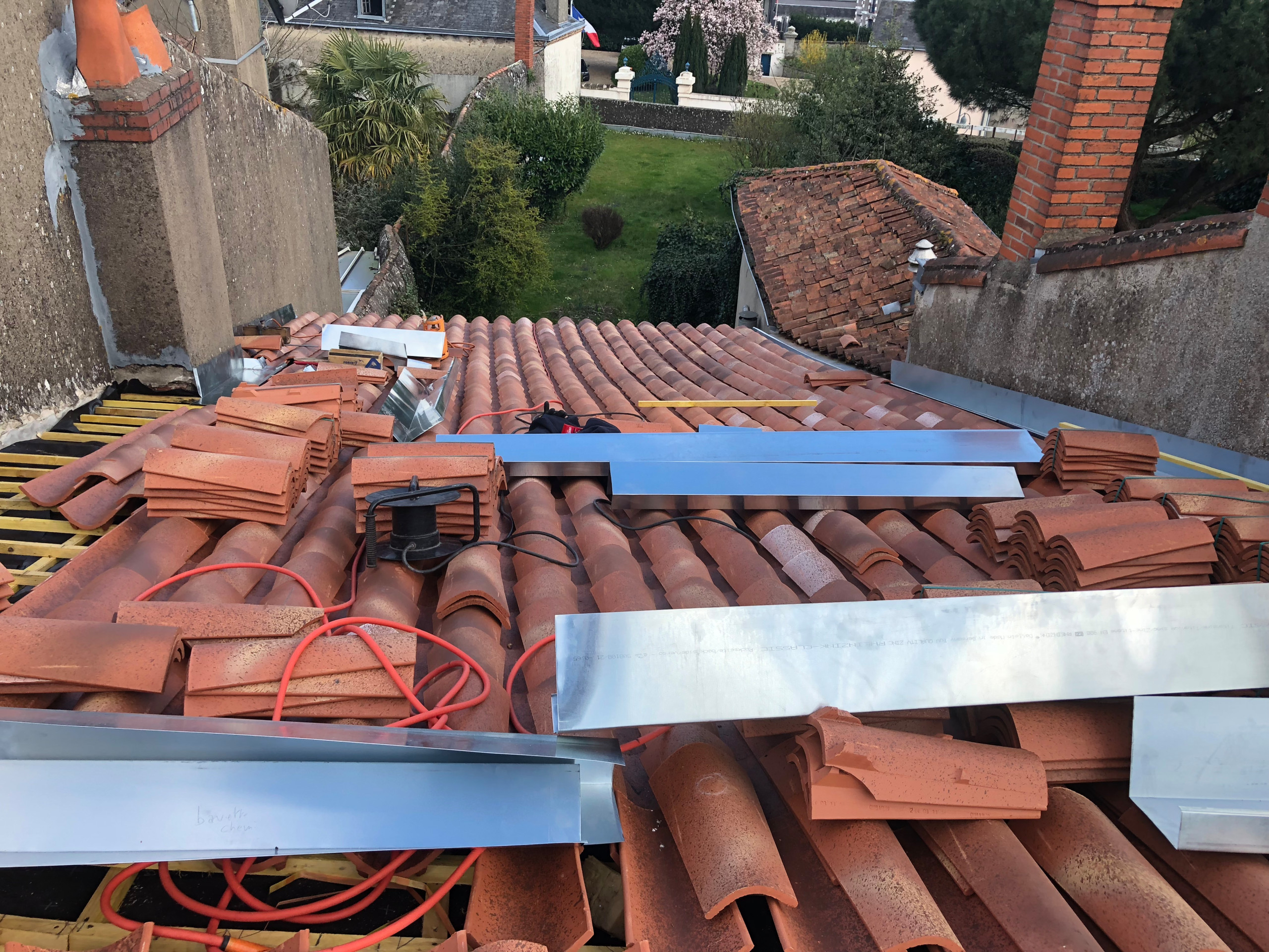 Rénovation d'une toiture de maison