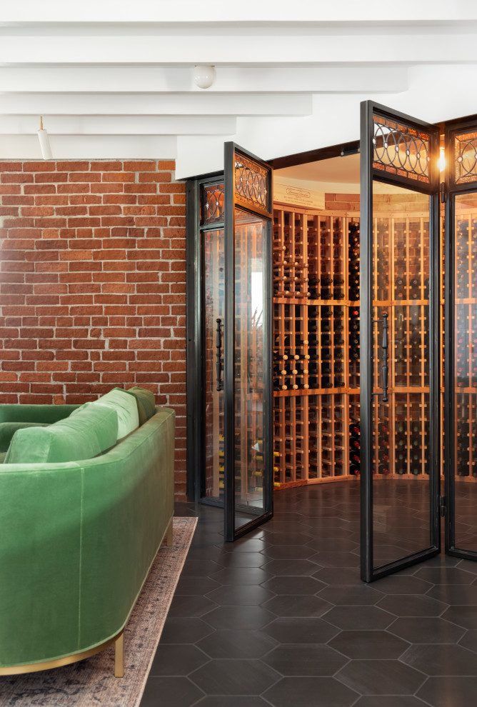 NW Basement - Midcentury - Wine Cellar - Portland - by Workaday Design ...