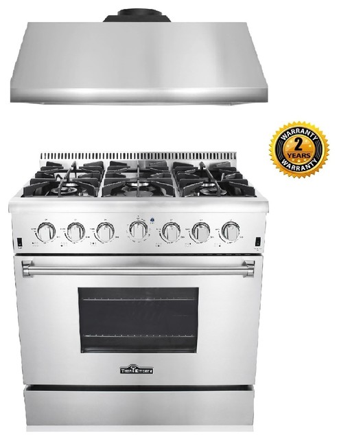 36 Inch Gas Range Hood Thor Kitchen Bundle Contemporary 36 Inch Gas Range Hood Thor Kitchen Bundle Without Lp Conversion