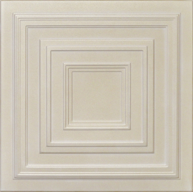 DIY Glue Up White Decorative Ceiling Tiles R35W Antique White Satin ! 