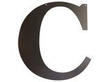 Rustic Large Letter C - Contemporary - Wall Letters - by Precision Cut  Custom Metal Design