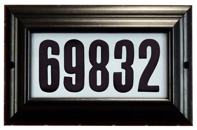 Special Lite Products Sap 4230 Blk Manor Lighted Address Plaque Special Lite Products Sap 4230 Blk Manor Lighted Address Plaque Traditional House Numbers By Clickhere2