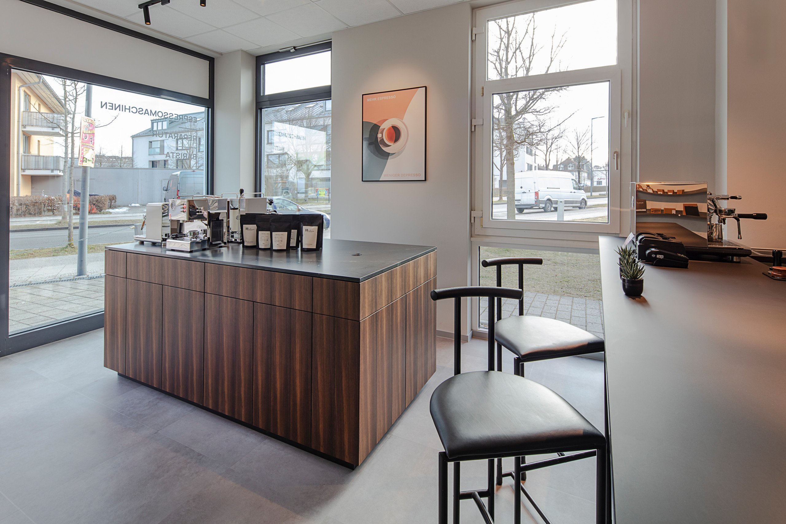 Showroom für Espressomaschinen & Barista in München