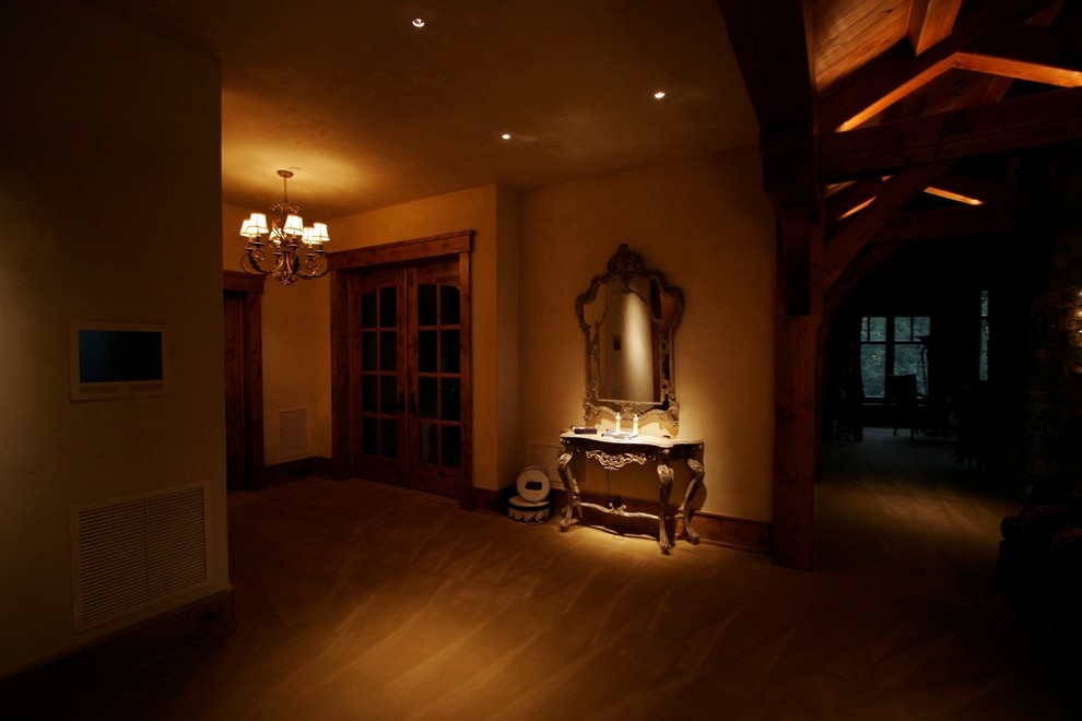 Example of a trendy home design design in Jackson