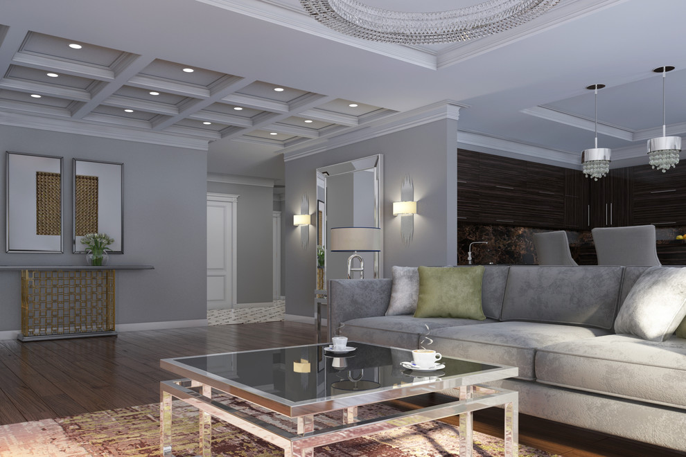 гостиная в ЖК "Кутузовская ривьера"