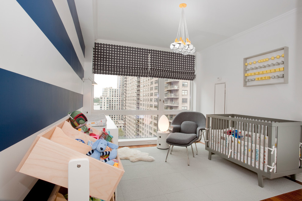 NYC Upper West Side Nursery Contemporary Nursery New York by LIVI INTERIOR DESIGN