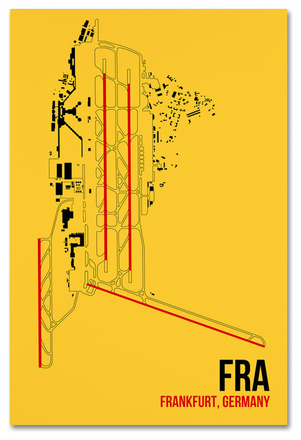 Fra Layout 08 Left 'FRA Airport Layout' Canvas Art, 47