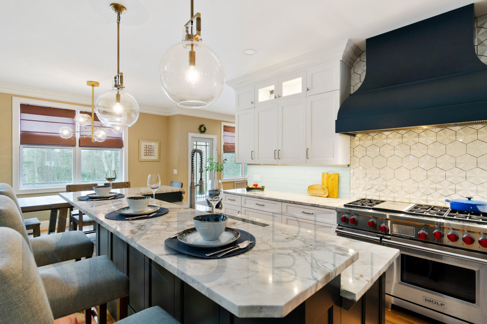Transitional kitchen photo in Providence