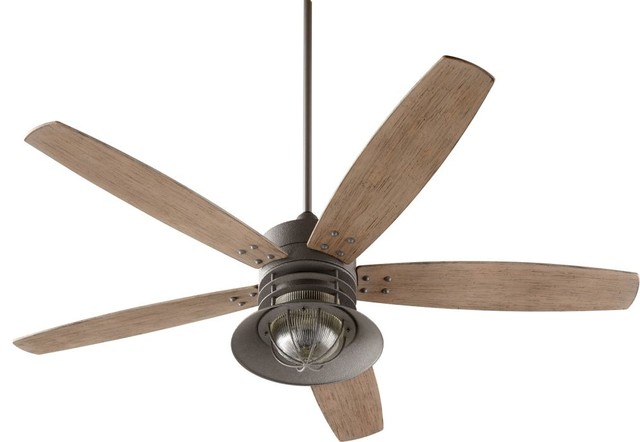 Quorum International Portico 1 Light 60 Patio Ceiling Fan Zinc