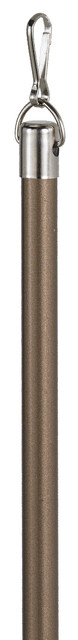 Drapery Baton - Bronze Colored Aluminum - Set of Two, Bronze, 48