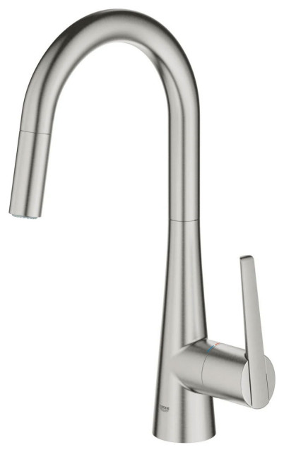 Grohe Ladylux 1 75 Gpm Single Handle Kitchen Faucet Contemporary Kitchen Faucets By Transolid