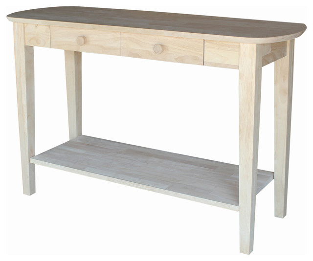 Mason Philips Oval Sofa Table Unfinished Farmhouse Console Mason Philips Oval Sofa Table Unfinished