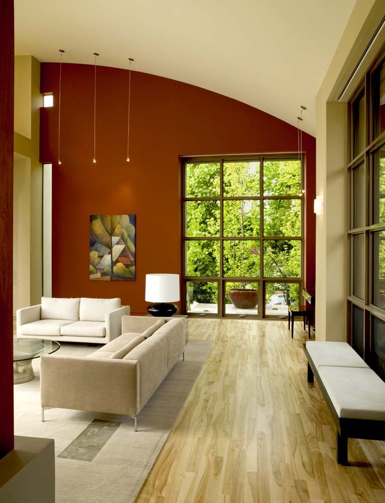 Inspiration for an expansive contemporary living room in San Francisco.