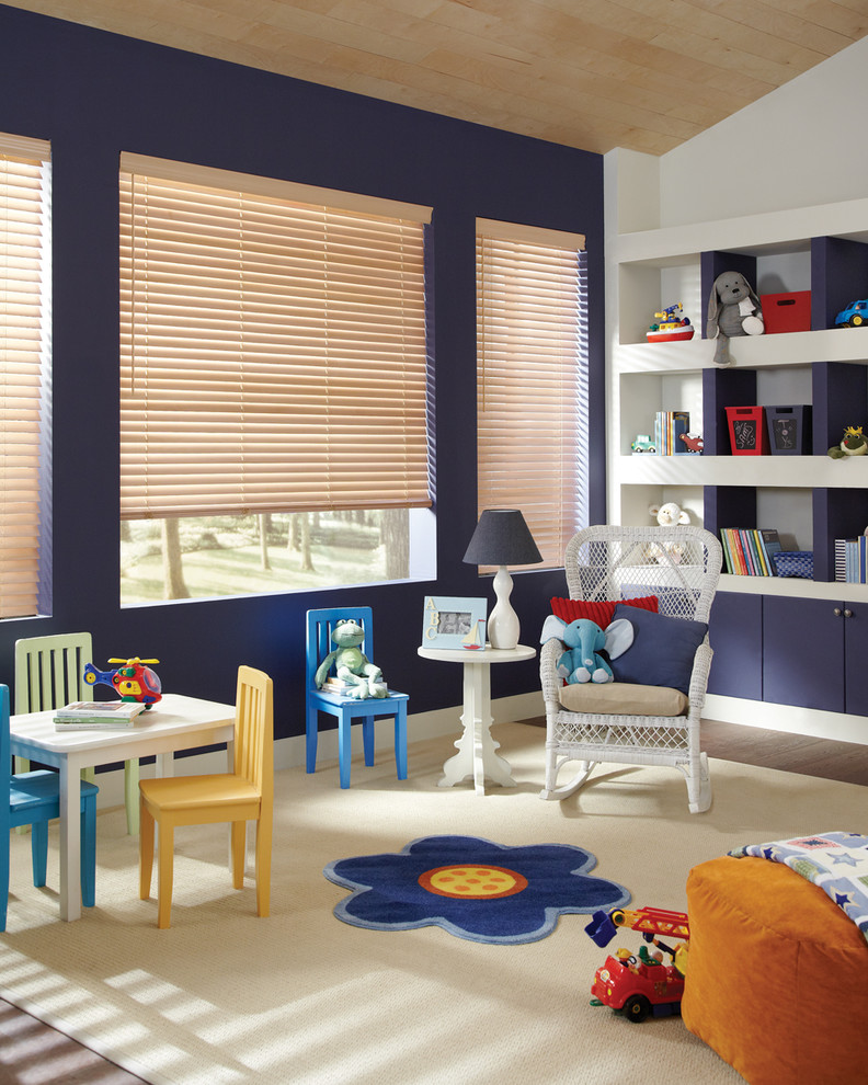 Inspiration for a transitional kids' room in Miami.