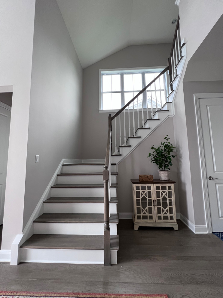 Inspiration for a transitional entryway remodel in Boston