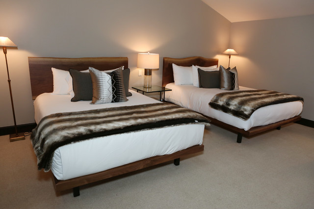 Double queens contemporary-bedroom