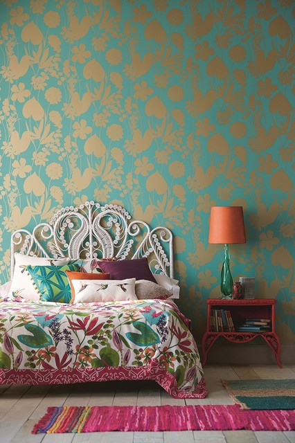 Bedroom wallpaper ideas トロピカル-寝室
