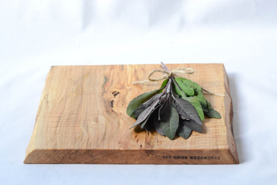 Rustic Serving Board, Natural Edge by Red Onion Woodworks