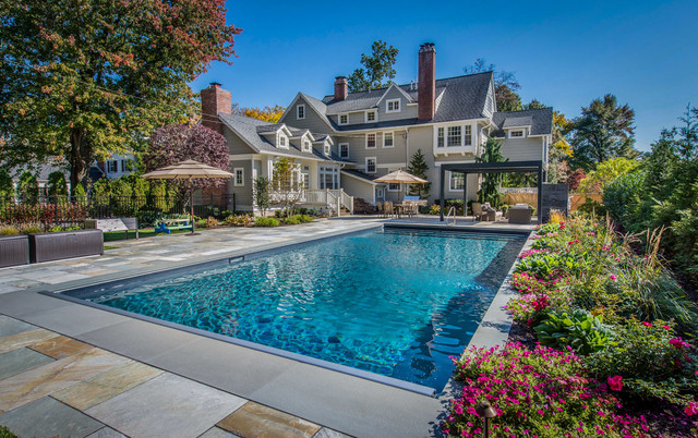 Contemporary Backyard - Montclair, NJ contemporary-pool