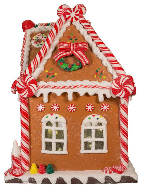 Gingerbread House Decor Kurt Adler 9.5-inch Battery-operated