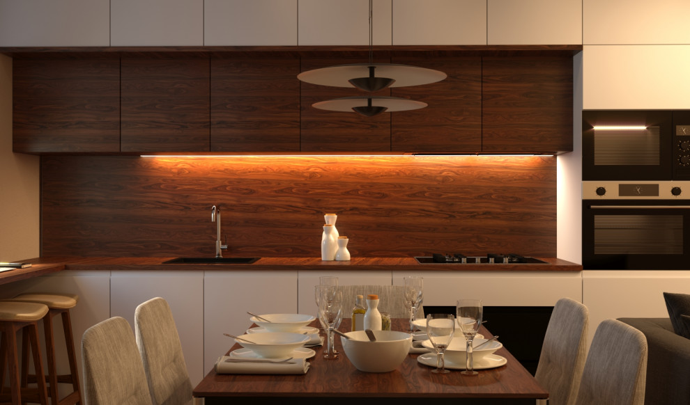 Кухня-гостиная в современном виде