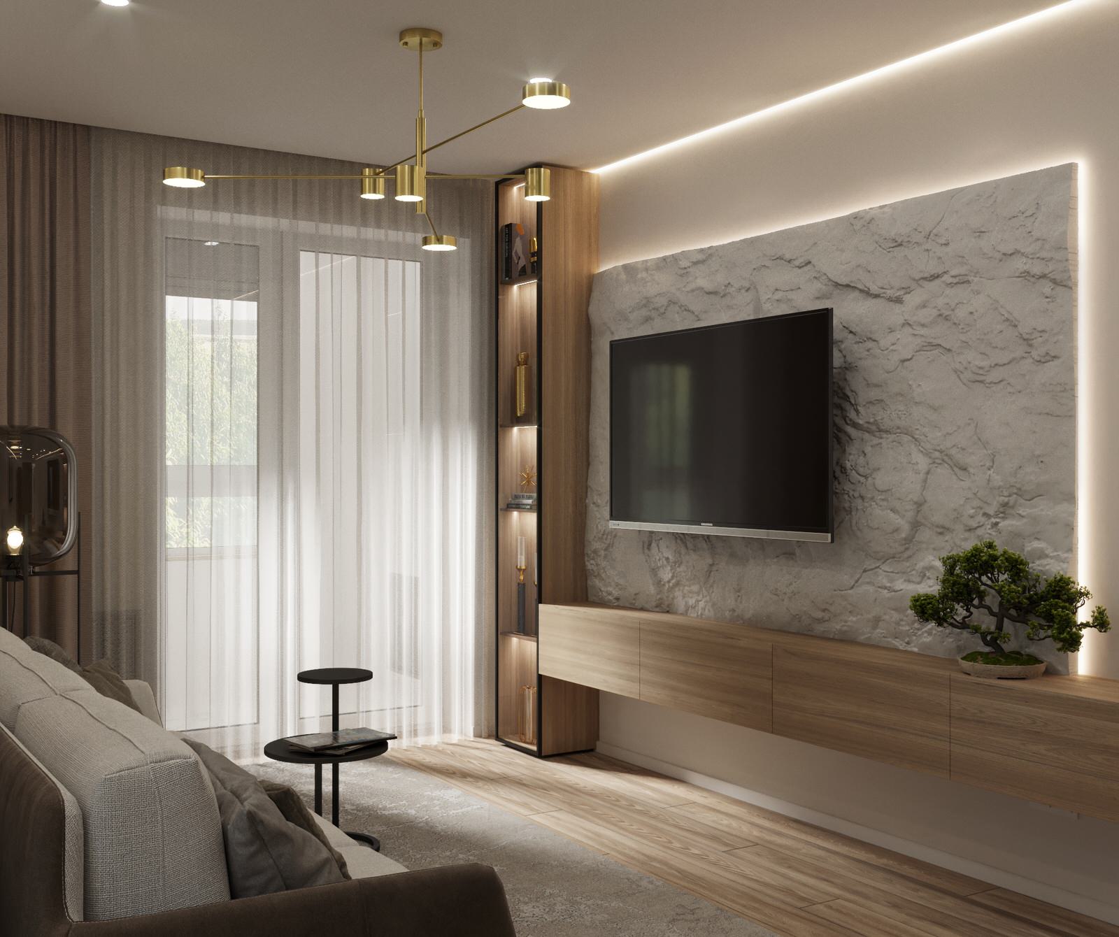 Визуализация дизайн-проекта 2-х комнатной квартиры