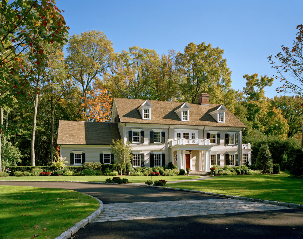 Classic Wood Georgian Colonial - Traditional - Exterior - New York - by ...