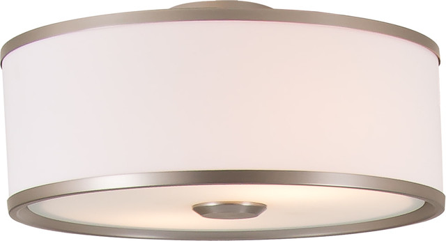 Milan 3 Bulb Semi Flush Ceiling Light Transitional Flush Mount