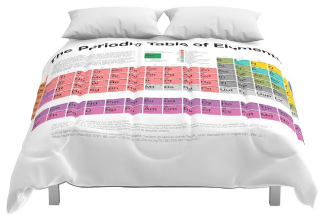 Society6 The Periodic Table Of Elements Comforter Contemporary