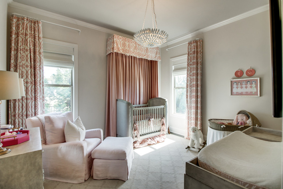 Photo of a transitional nursery in Nashville.