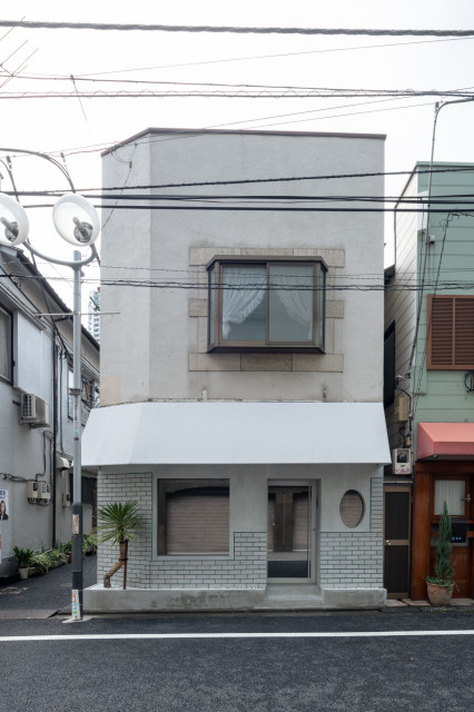 街中のショールーム contemporain-facade