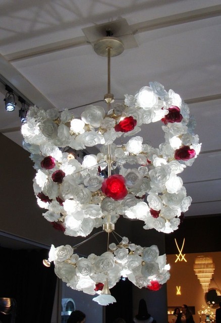 Biggs Ltd. Roses Chandelier Daum Crystal $680,000.00