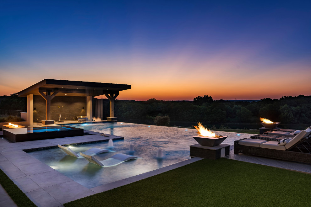Lakeside Modern Luxury - Modern - Pool - Other - by Keith Zars Pools ...