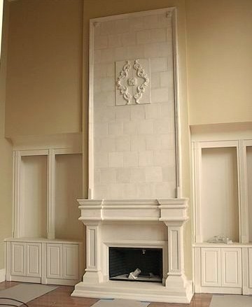 Limestone Fireplace Surrounds / Torremolinos - Mediterranean - Family Room - Atlanta - by Artistic Accents