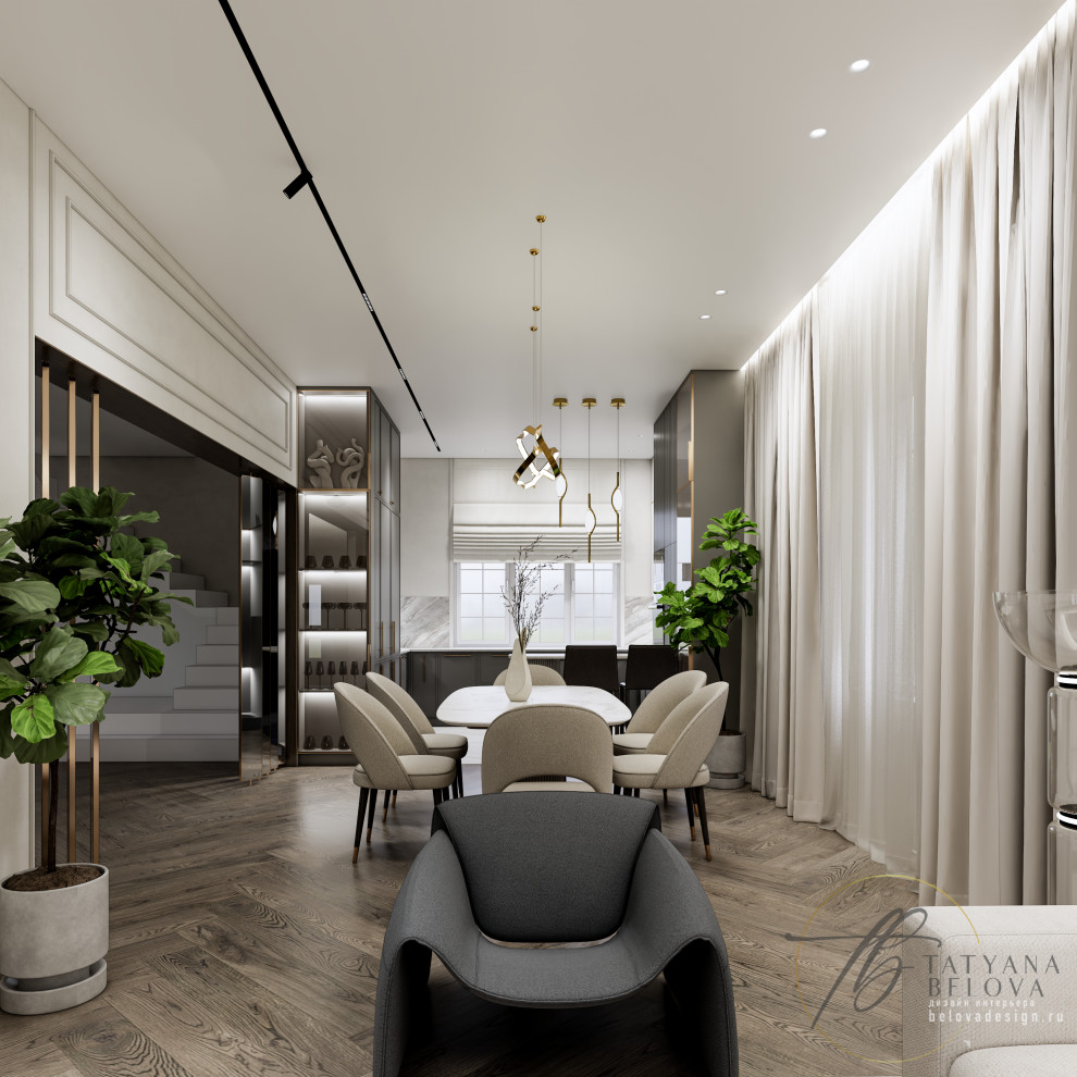 Современная классика в доме, 128 м2