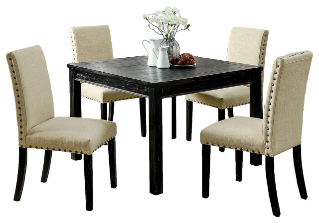 Counter Height Table Set, Antique Black