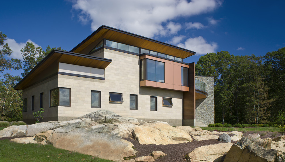 Photo of a contemporary exterior in Providence.